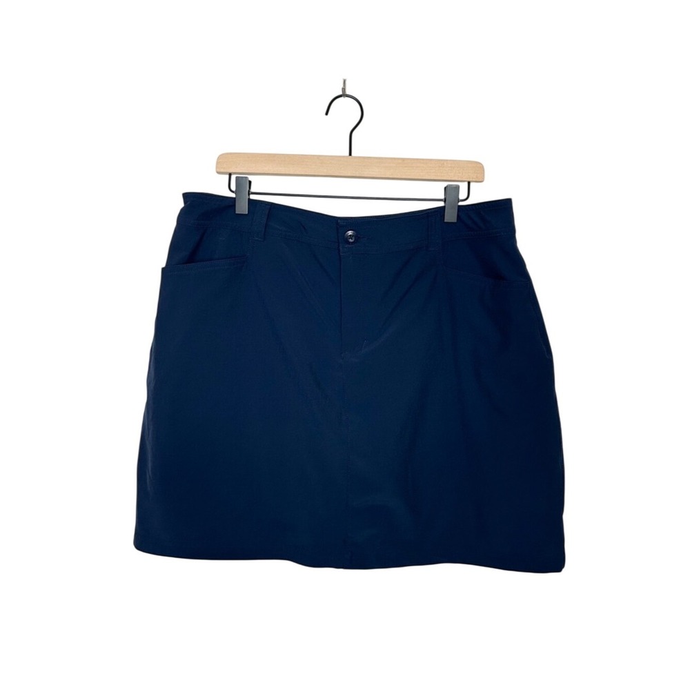 Eddie Bauer Women's Casual Outdoor Hiking Skort Navy Blue Plus Size 16